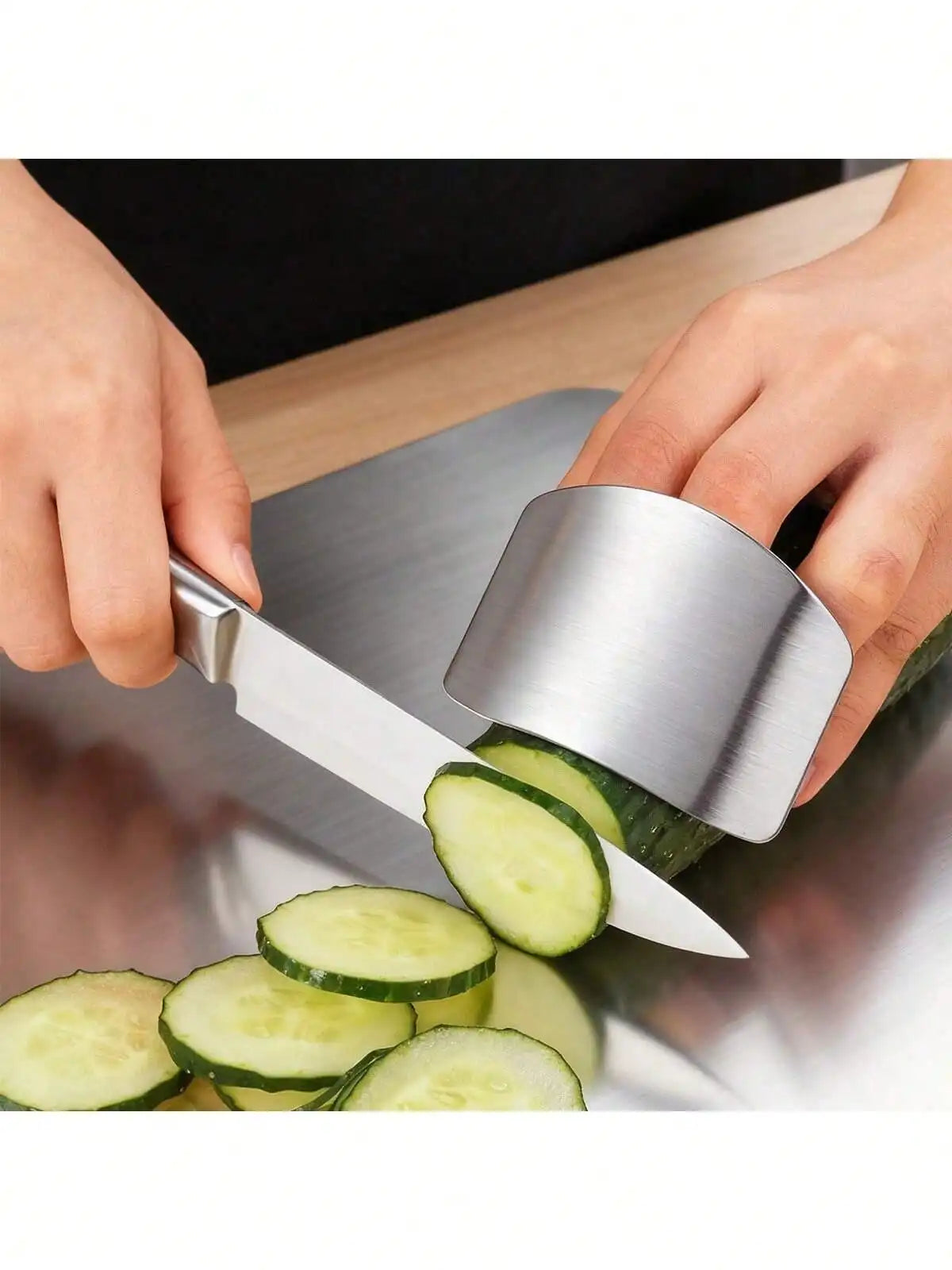 Titanium And 304 Stainless Steel Cutting Board Antibacterial Kitchen Non Slip Durable Surface-A