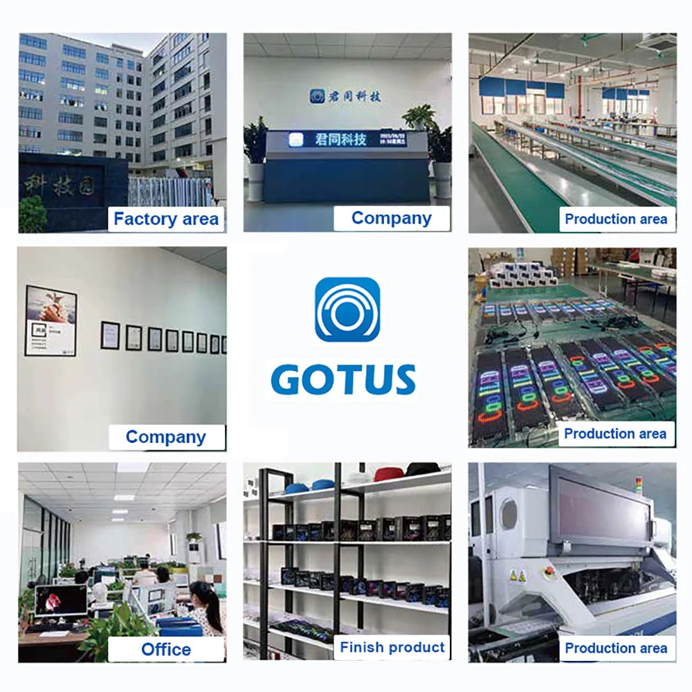 GOTUS LED Matrix Panel Advertising Sign With Remote Bluetooth Control For Flexible Venues And Events-A