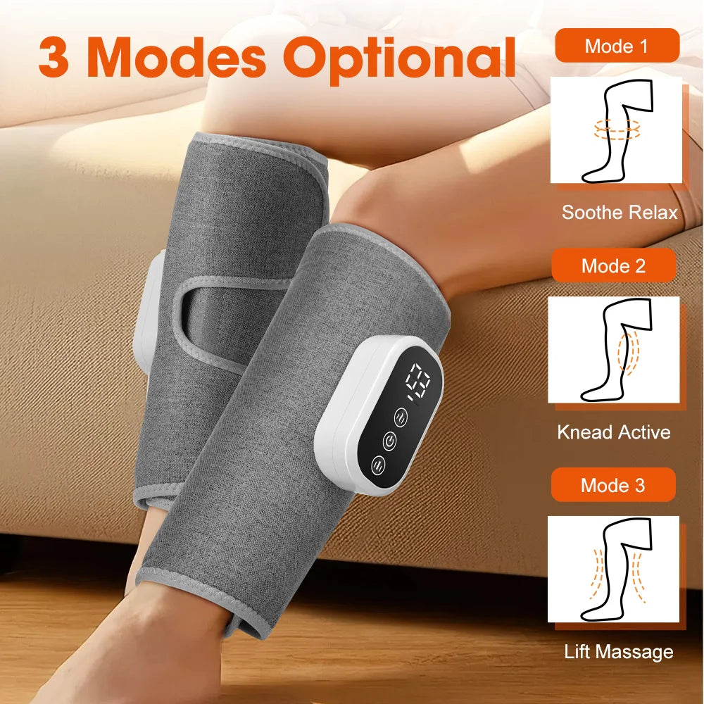 PASTSKY Wireless Leg Massager ITS885B Calf Massage With 360 Degree Air Pressure Three Modes Adjustable Heat-A