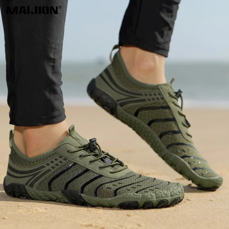 MAIJION Aqua Water Shoes Barefoot Beach Shoes For Men And Women Quick Dry Lightweight Non Slip Rubber Outsole-A