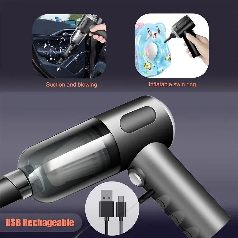 XMSJ 690000Pa Wireless Car Vacuum Cordless Wet Dry Vacuum Cleaner For Car Interior Cleaning With 120W Motor-A