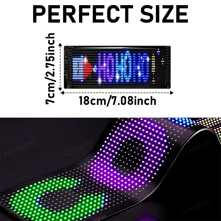 LED Mega Eye Display Panel USB 5V With App Remote For Wall Mount Or Desktop Use Anywhere-A