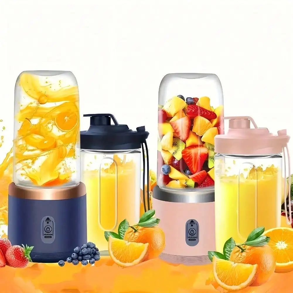 Portable Dual Cup Juicer Blender USB Rechargeable On The Go Blender For Smoothies And Iced Coffee-A