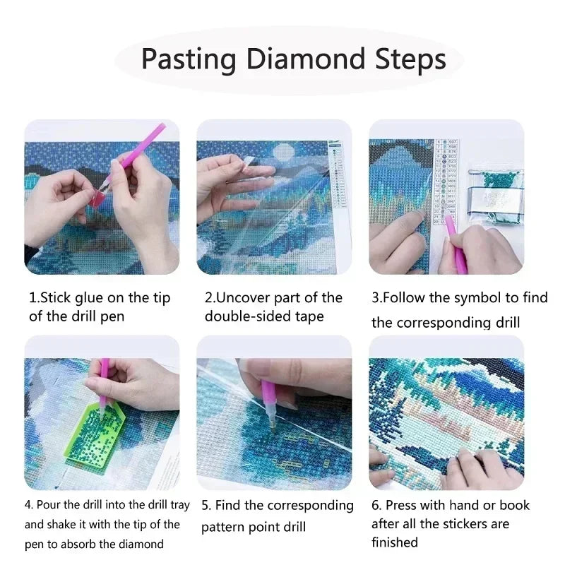 Lavender Daisy 5D Diamond Painting Kit For Home Decor Sparkling Centerpiece Wall Or Shelf Art-A