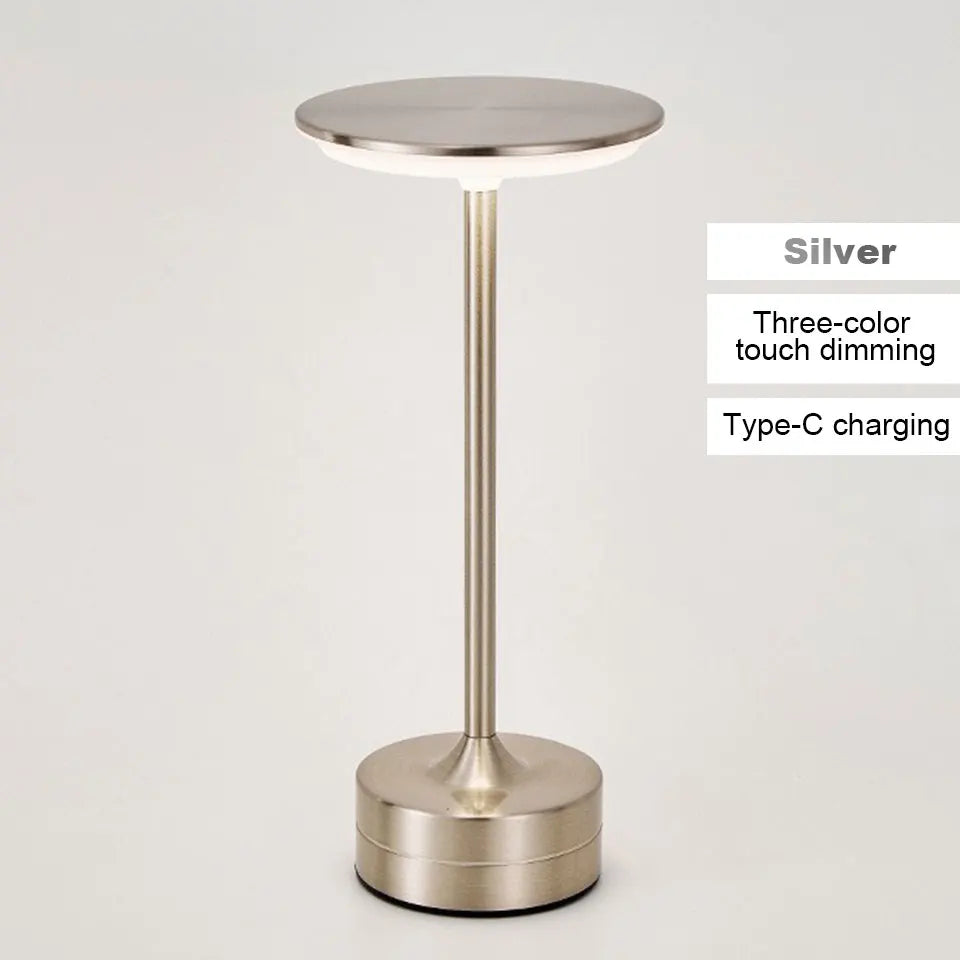 LED Table Lamp With Touch Sensor USB Rechargeable Night Light