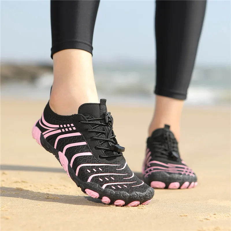 MAIJION Aqua Water Shoes Barefoot Beach Shoes For Men And Women Quick Dry Lightweight Non Slip Rubber Outsole-A