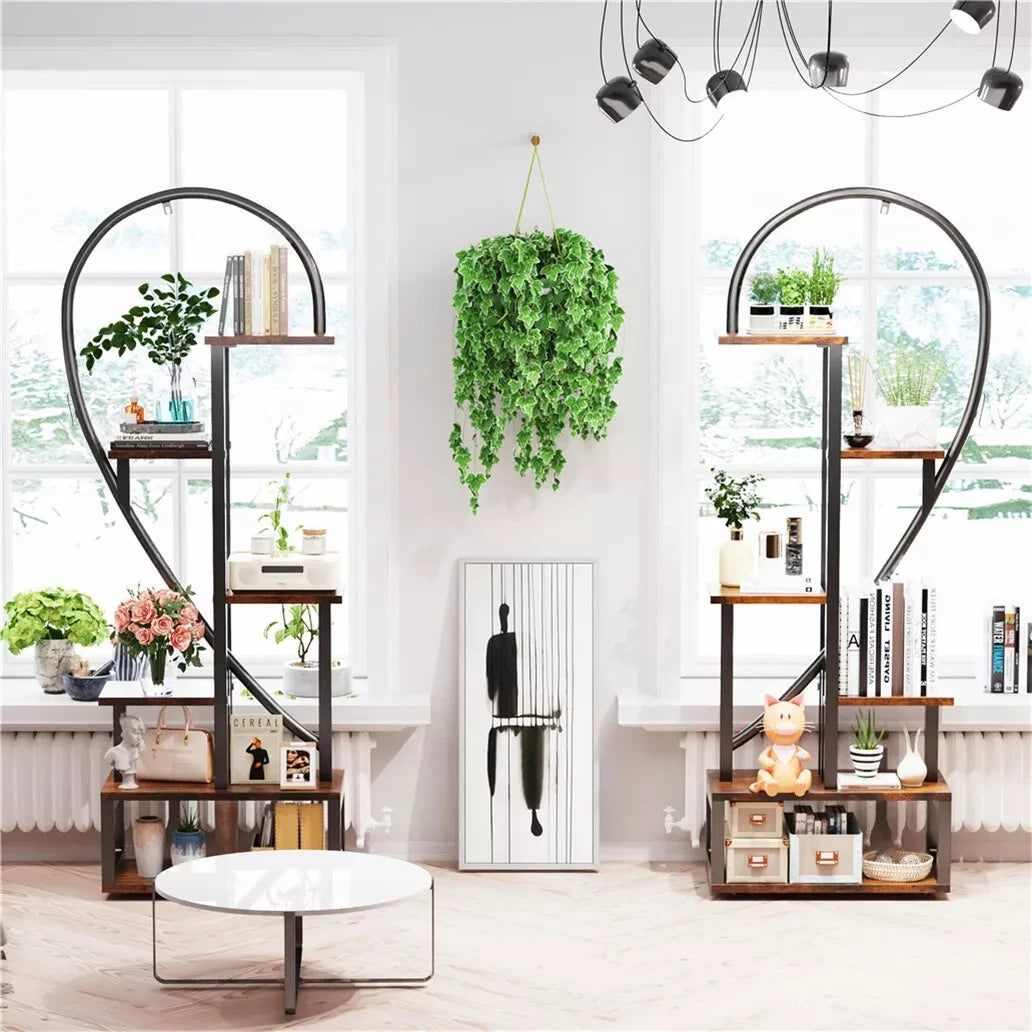 Wisfor Heart Shaped 6 Tier Plant Stand Display