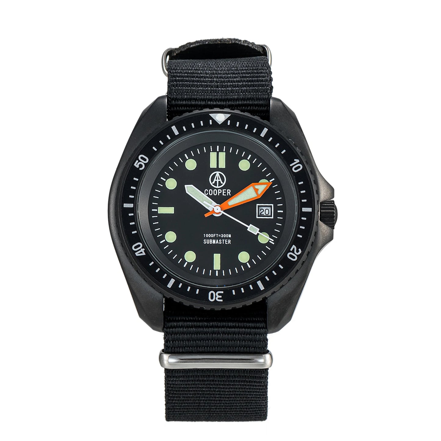 Qimei US Special Forces UDT Military Diver Watch SM8016A 300m Water Resistant Stainless Steel Case-A
