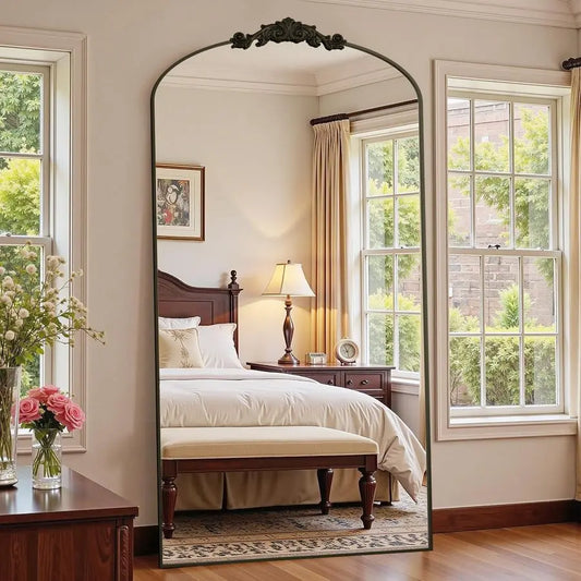 XMSJ Arched Floor Mirror Home Decor