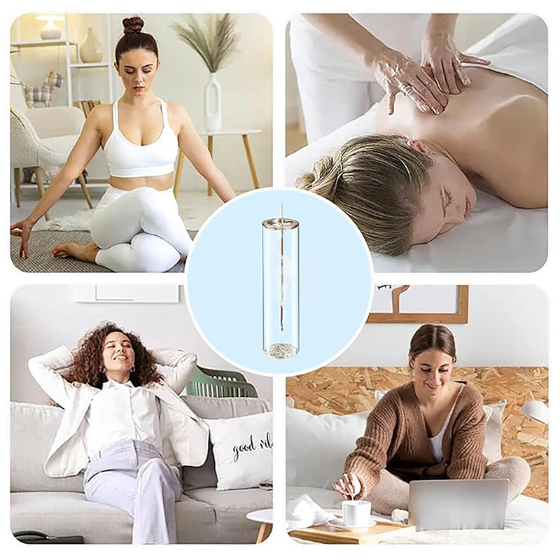 Glass Incense Burner With Removable Ash Catcher For Home Decor