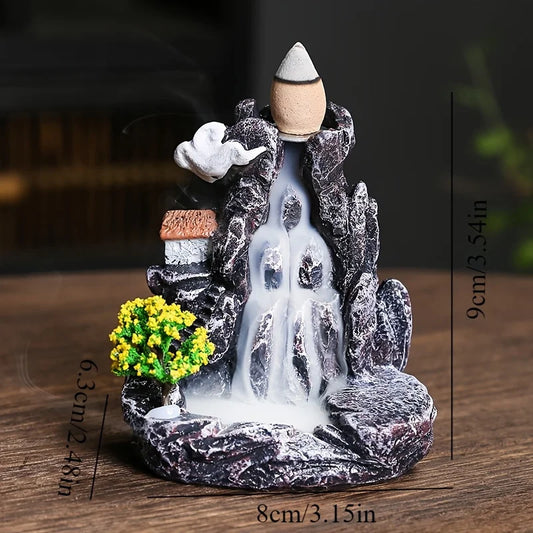 Backflow Incense Holder Waterfall Burner For Aromatherapy Home Decor