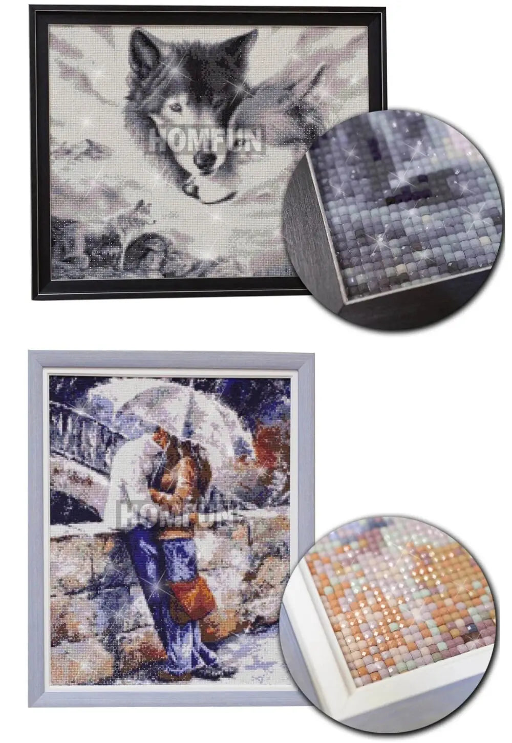 DiaPai Fairy Dust 5D Diamond Painting Kit A Girl With Star Wings Resin Drills Sparkling Art-A
