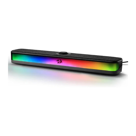 Redragon GS515 RGB Desktop Soundbar 2.0 Channel Computer Speakers Bluetooth 5.3 Wireless USB Connectivity-A