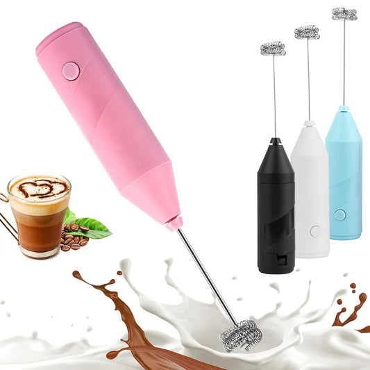 AEHOME Handheld Electric Milk Frother For Coffee Latte Cappuccino