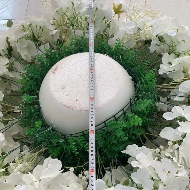Silk Artificial Embroidered Rose Ball for Wedding Decor 40 to 80 cm Diameter Centerpieces Arches-A