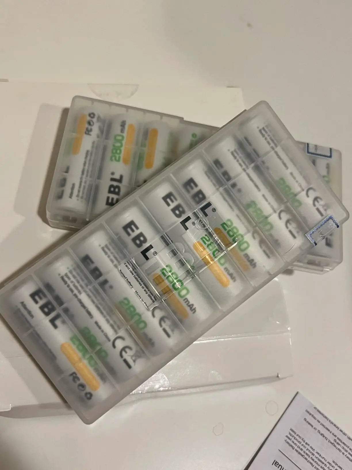 EBL AA NiMH Rechargeable Batteries 1.2V 2800mAh High Drain For Digital Cameras And Gadgets-A
