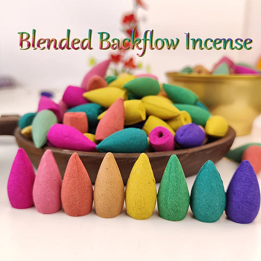Backflow Incense 121 Pieces Mixed Fragrance Set For Home Use