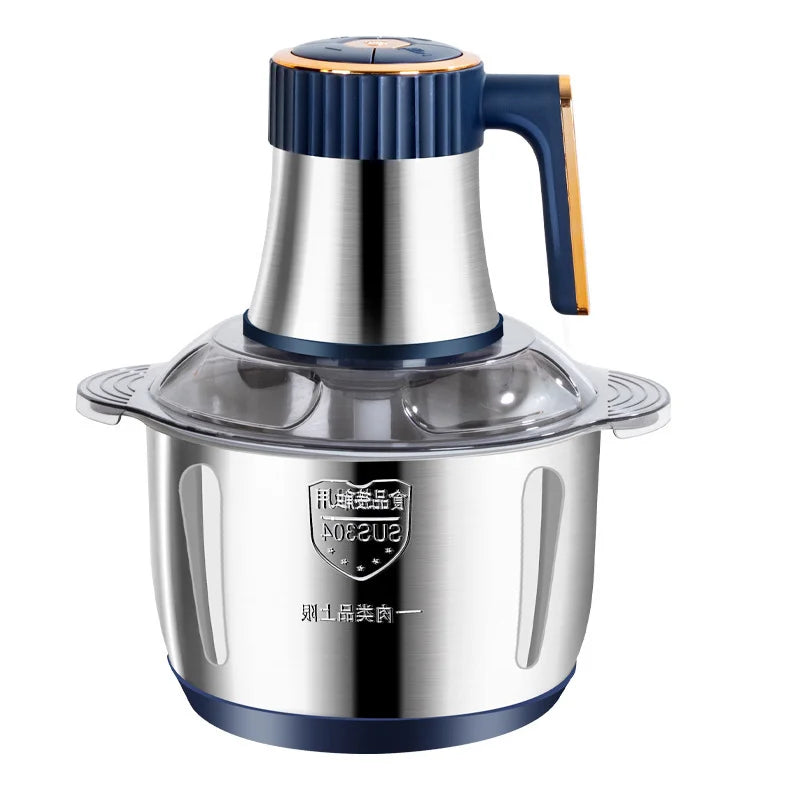 Electric Meat Grinder With Vegetable Slicer And Chopper Stainless Steel