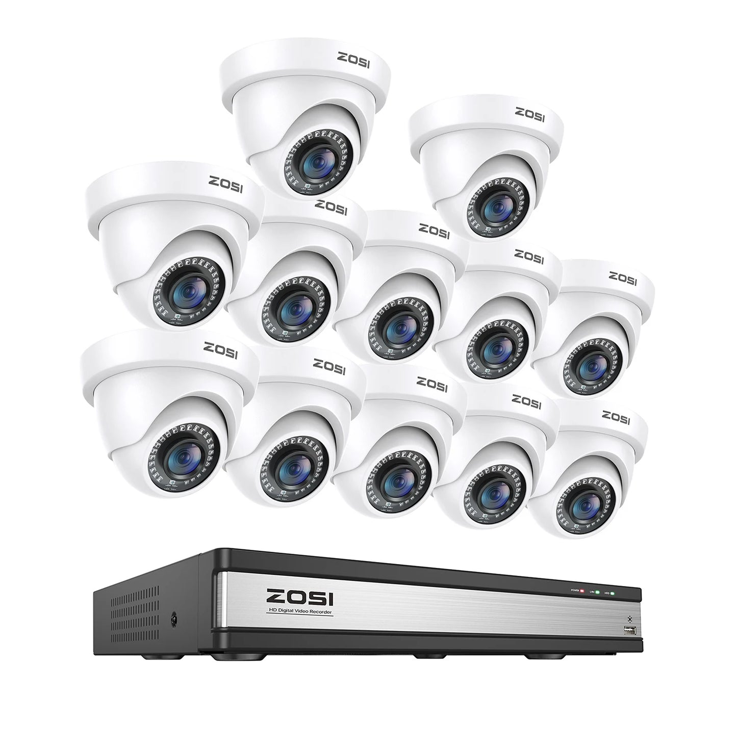 ZOSI 16 Channel 1080P Security Camera System H265 DVR
