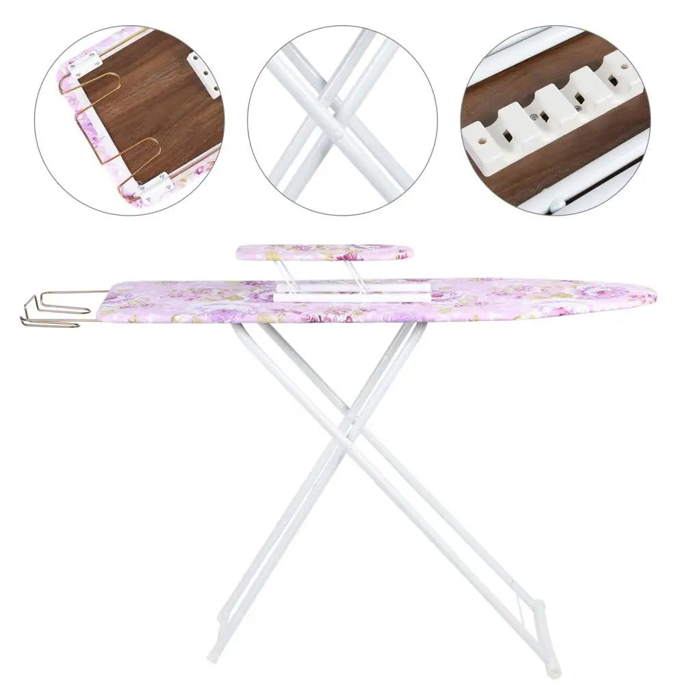 Foldable Ironing Board With Durable Heat Resistant Cover