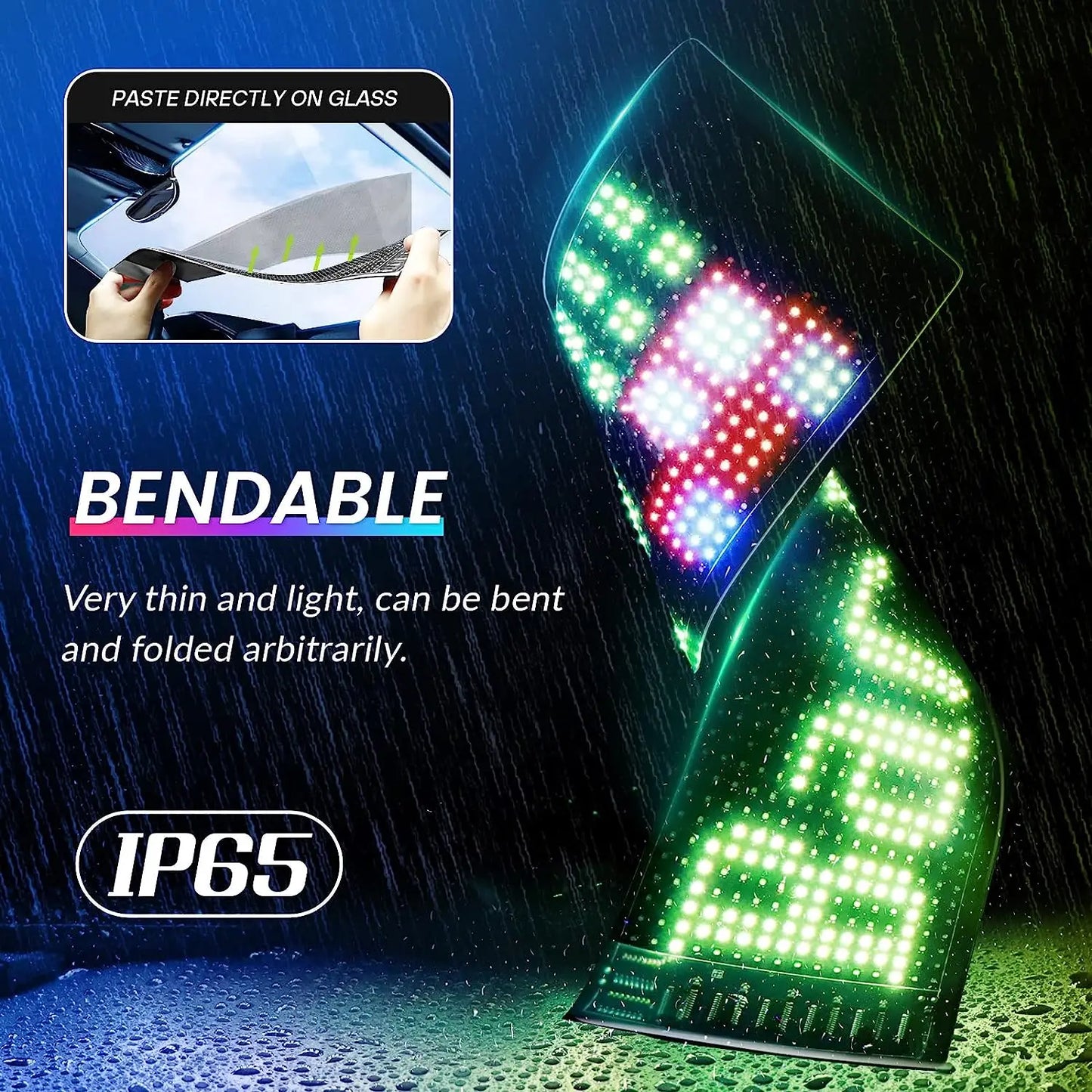 GOTUS LED Matrix Panel Advertising Sign With Remote Bluetooth Control For Flexible Venues And Events-A