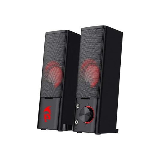 Redragon GS550 2.0 Channel PC Gaming Speakers Sound Bar With 3W Per Speaker For Immersive Gaming Movies And Music-A