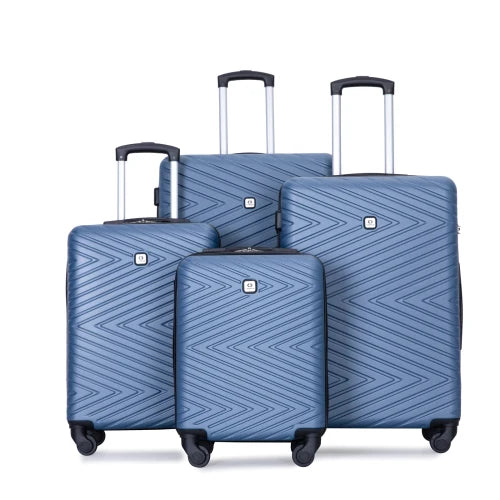 Travelhouse 4 Piece ABS Luggage Set With Spinner Wheels And TSA Locks Hardside Waterproof Suitcases-A