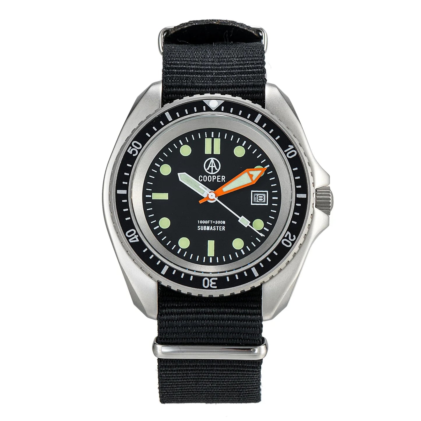 Qimei US Special Forces UDT Military Diver Watch SM8016A 300m Water Resistant Stainless Steel Case-A