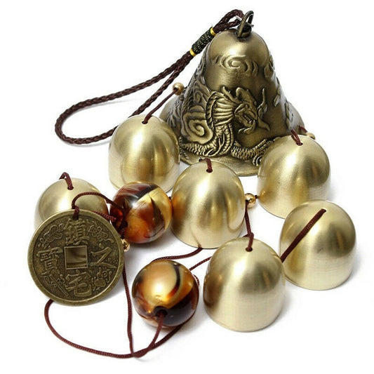Xiangyanghua 6 Copper Bells Wind Chimes Outdoor Garden Decor