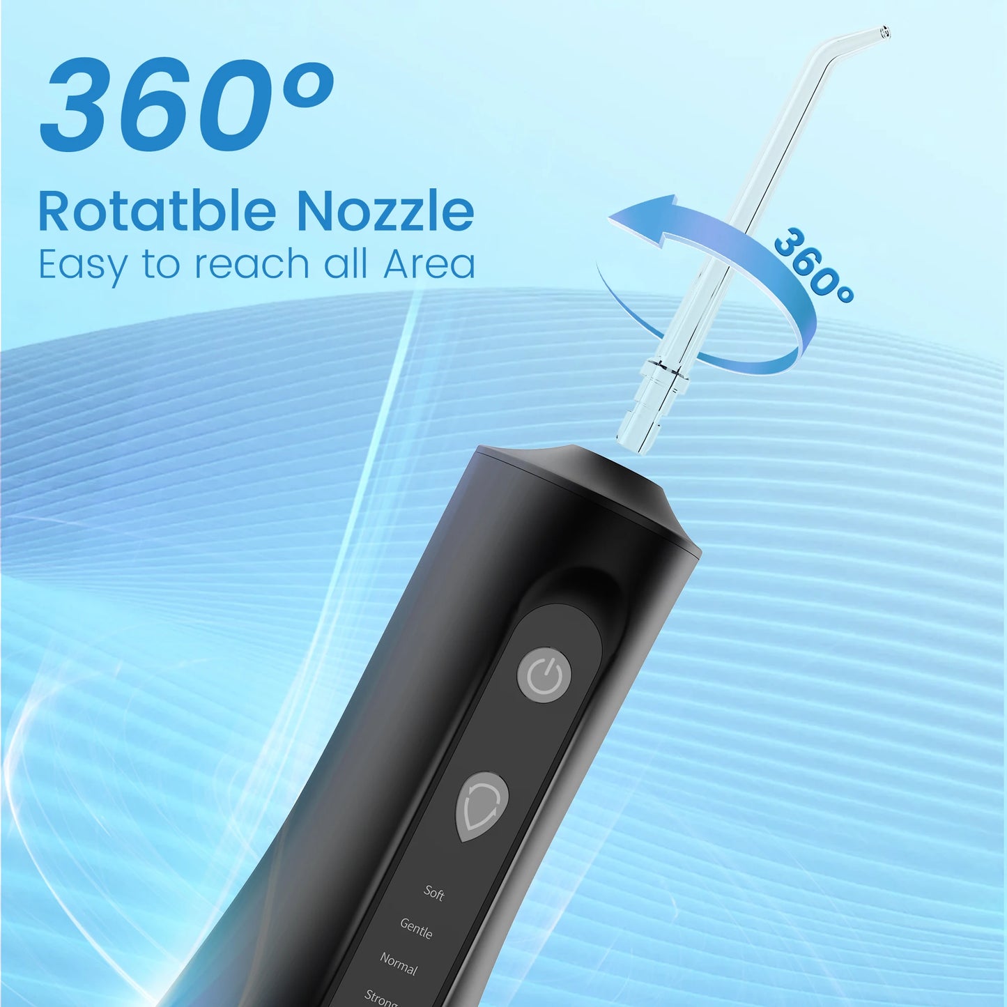 Sejoy Water Flosser Professional For Braces And Gums With 1600 To 1999 Pulses Per Minute For Orthodontic Care-A