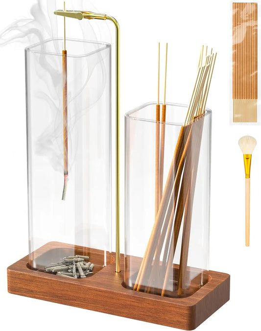 2 In 1 Incense Holder With Ash Catcher And Storage