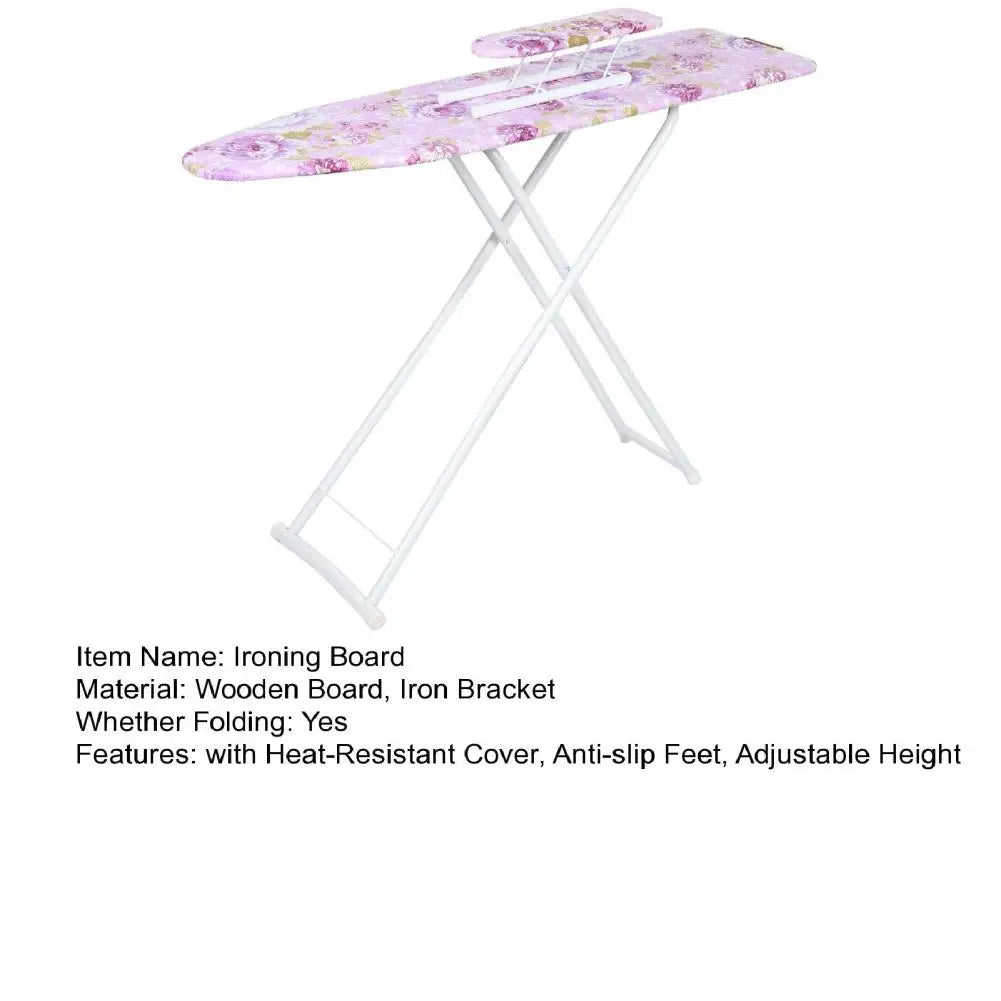 Foldable Ironing Board With Durable Heat Resistant Cover