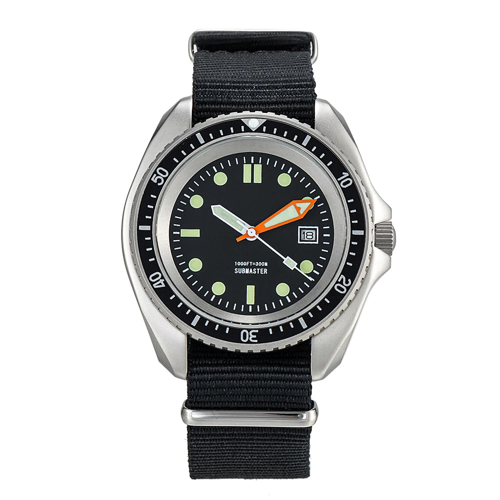 Qimei US Special Forces UDT Military Diver Watch SM8016A 300m Water Resistant Stainless Steel Case-A