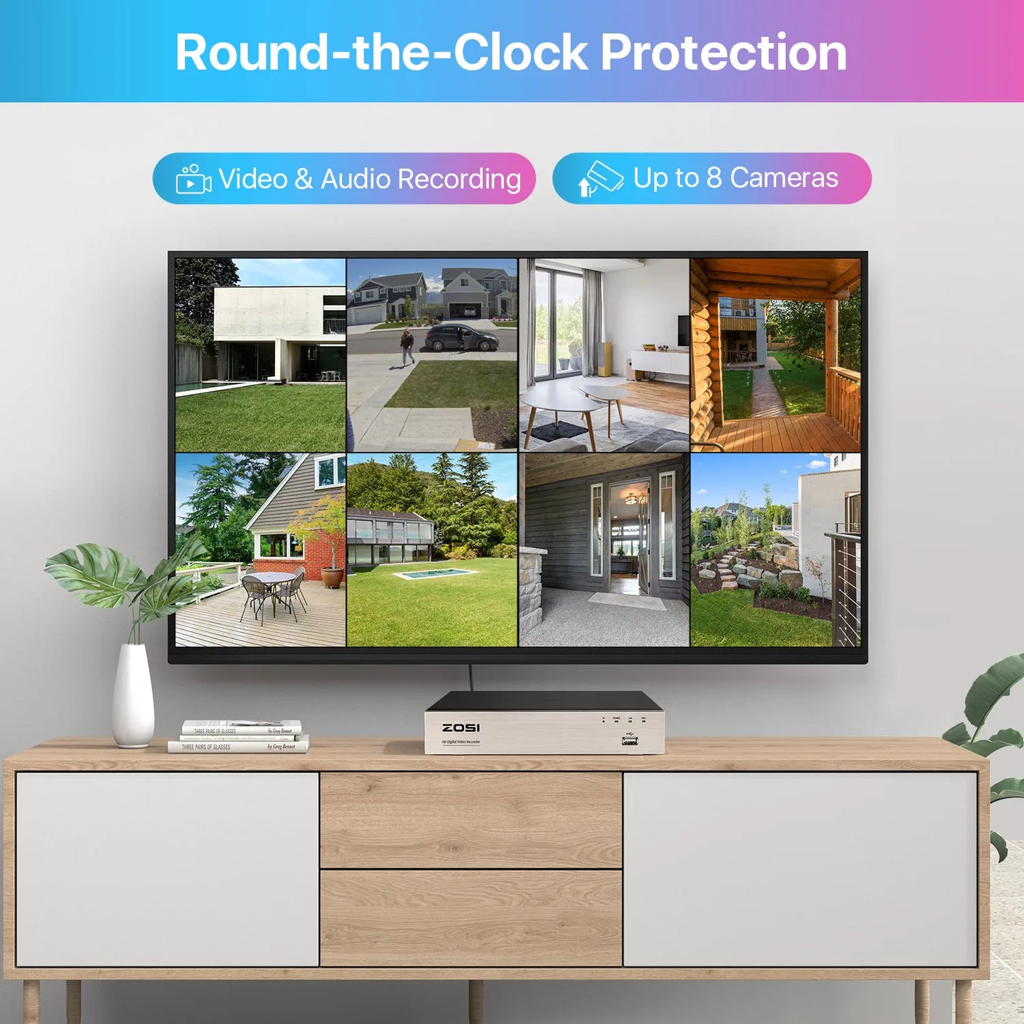 ZOSI 16 Channel 1080P Security Camera System H265 DVR