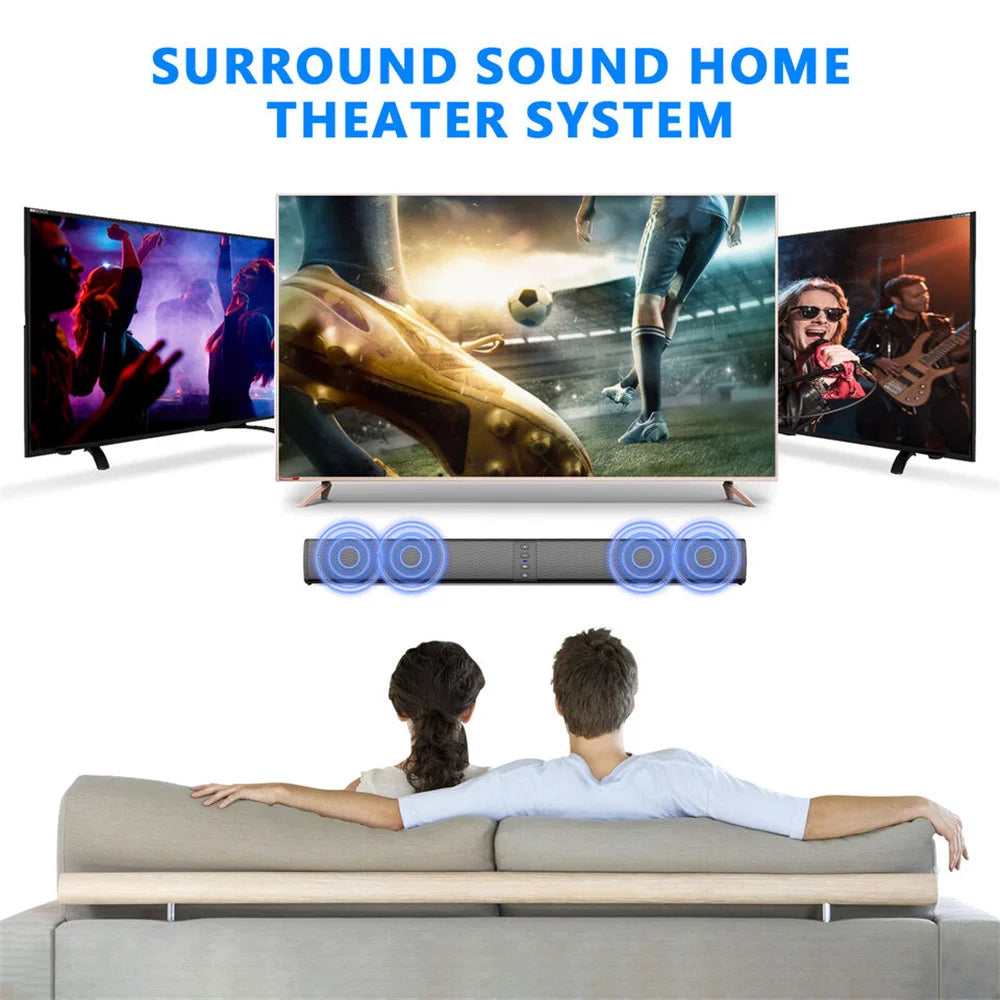 CURUK Wireless Bluetooth TV Sound Bar Two Speaker System With 20W Output And Bluetooth Five Point Zero-A