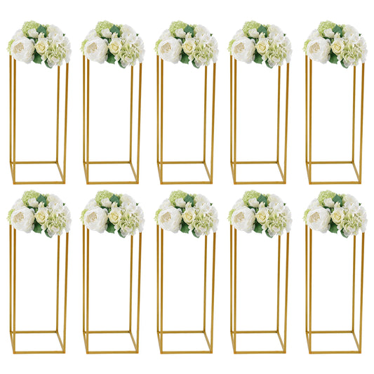 10 Piece Metal Flower Rack Set For Weddings And Events