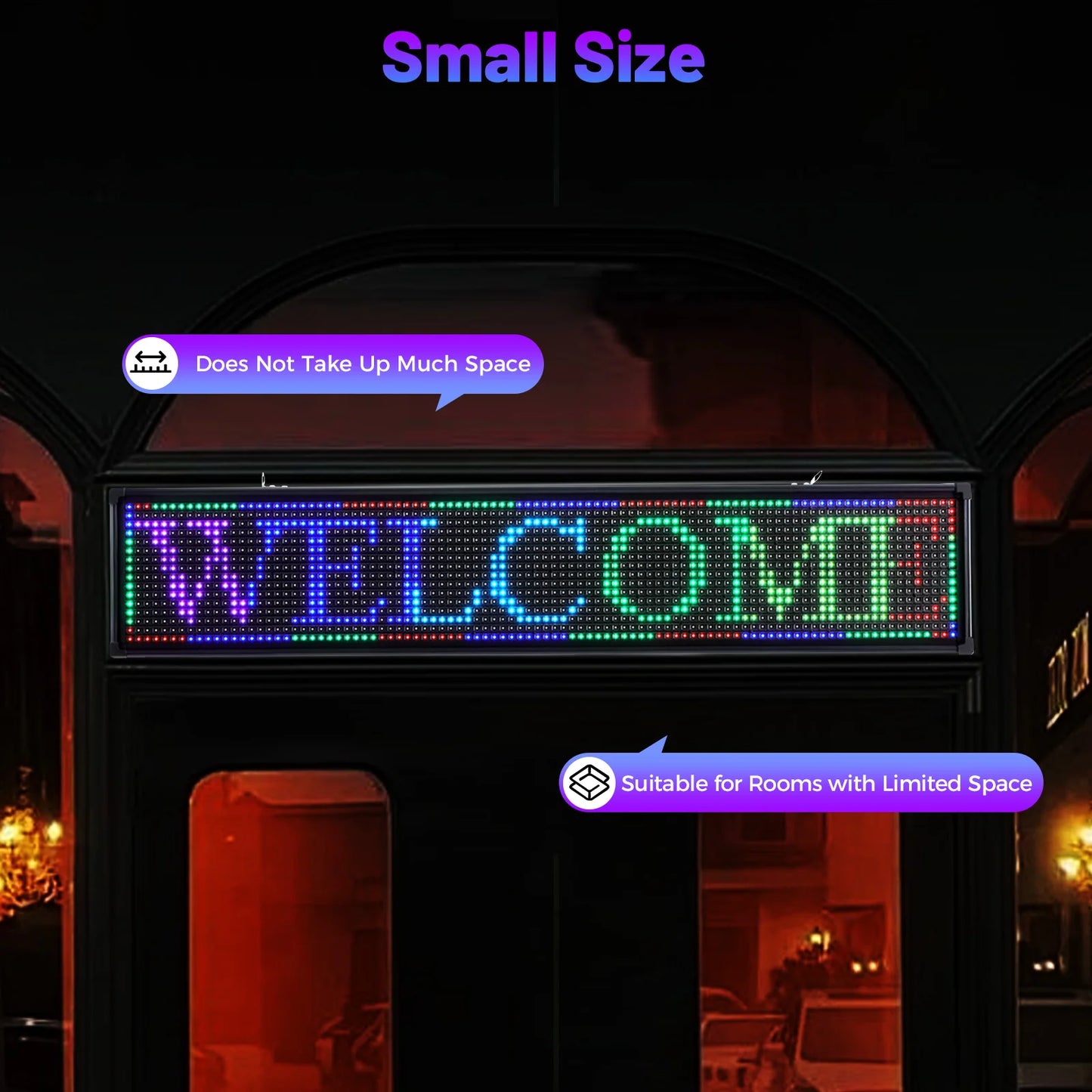 Led Scrolling Sign Board Programmable Advertising Display For Commercial Use
