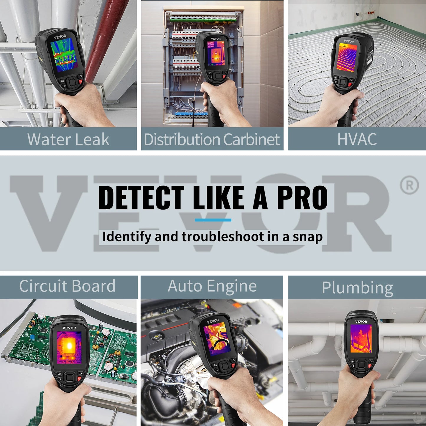 Thermal Imaging Camera 240x180 IR Resolution 20 Hz Refresh Handheld SC240 Imager for Temperature Mapping -4 to 662F-A
