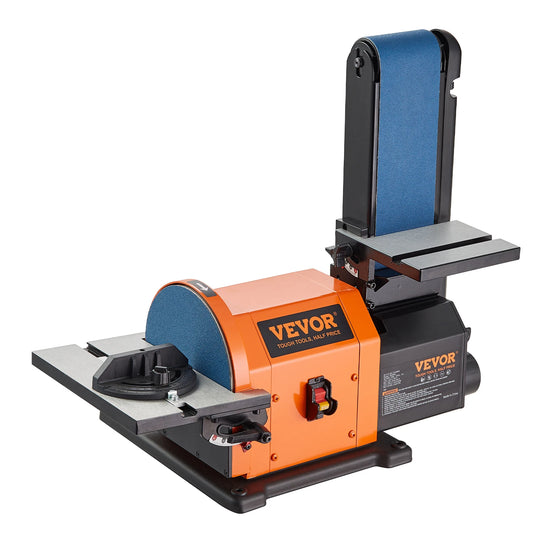 SucceBuy Belt Disc Sander Combo With Induction Motors 5A 4.3A 2.5A