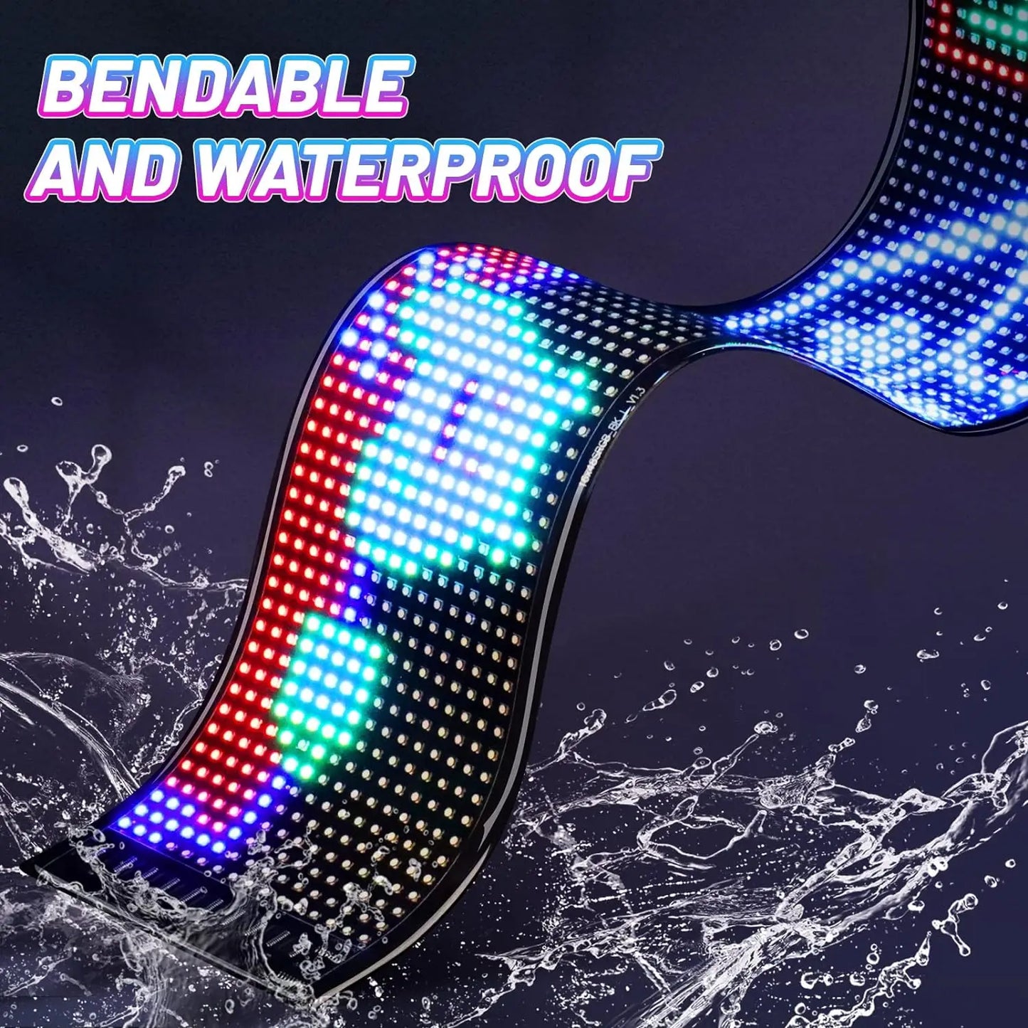 GOTUS LED Matrix Panel Advertising Sign With Remote Bluetooth Control For Flexible Venues And Events-A