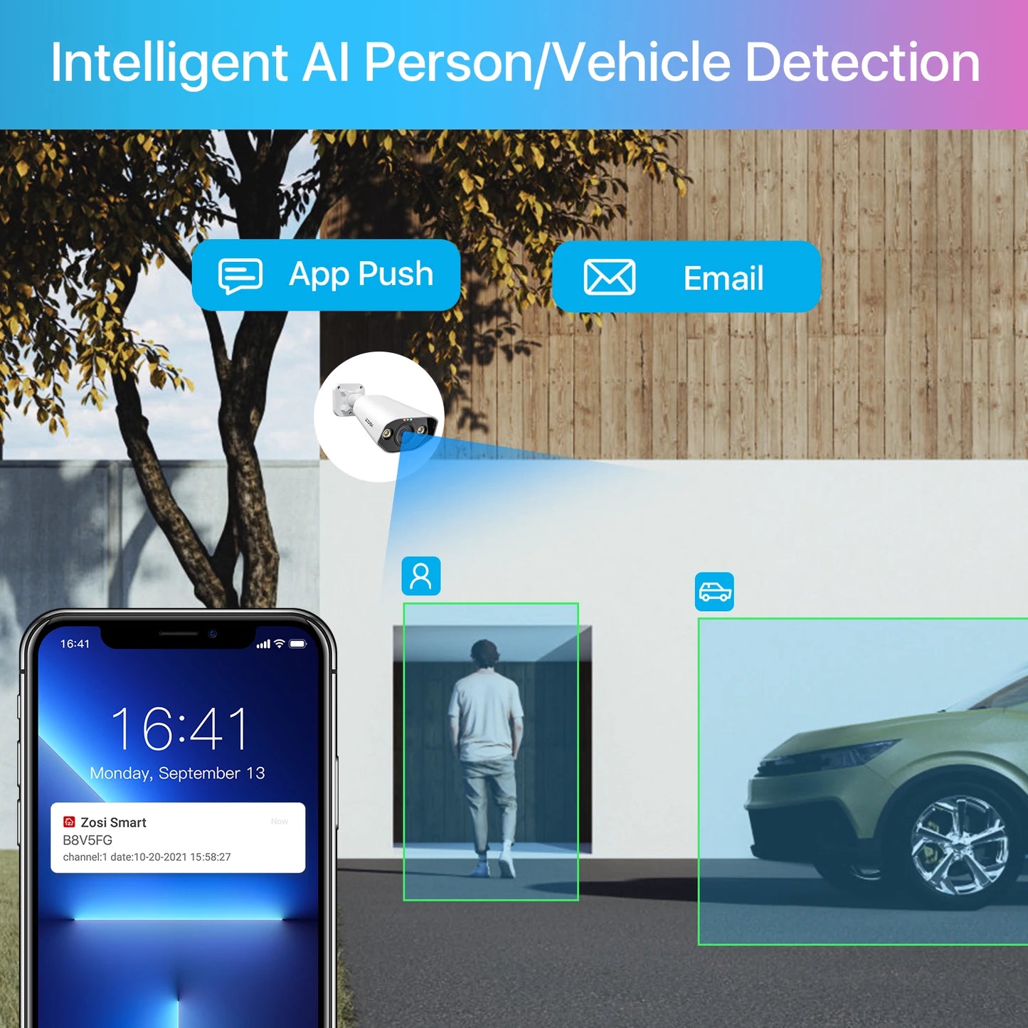 ZOSI 8CH POE Surveillance Kit With 4K Outdoor IP Cameras