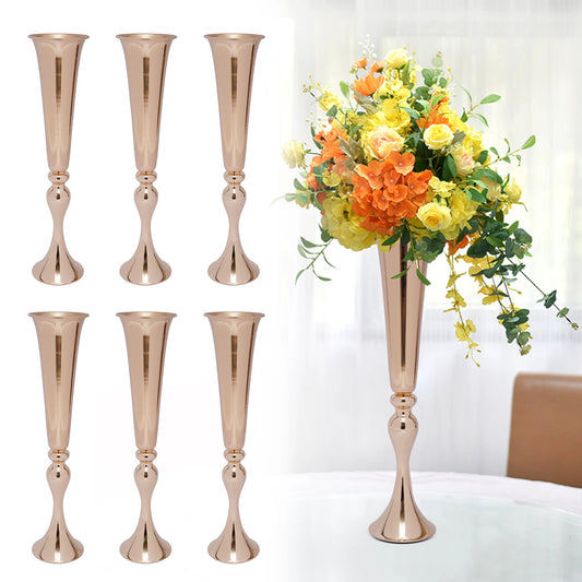 Trumpet Vases Wedding Centerpieces Set for Tables Candle Holders