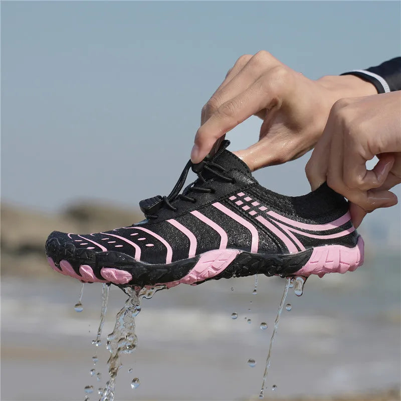 MAIJION Aqua Water Shoes Barefoot Beach Shoes For Men And Women Quick Dry Lightweight Non Slip Rubber Outsole-A