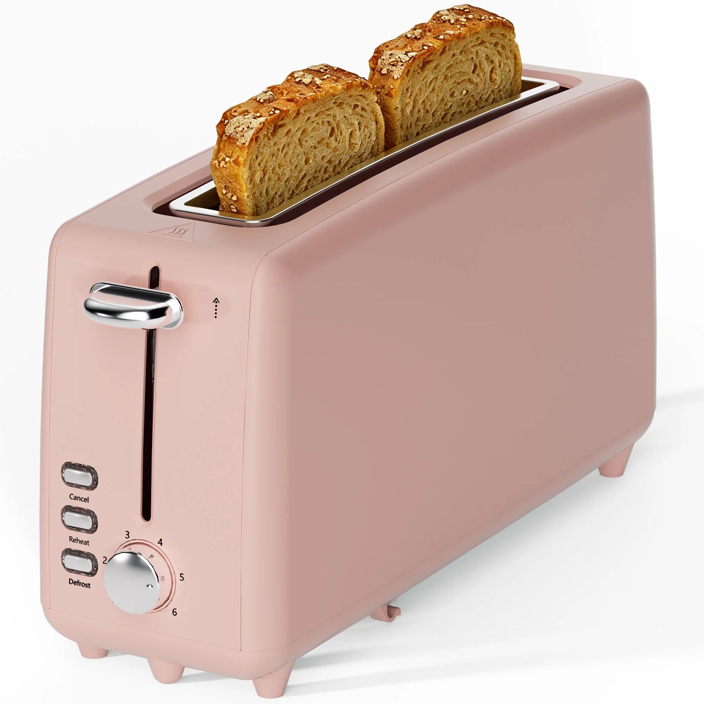 YUKOOL Stainless Steel Toaster With Long Slot Defrost Cancel Extra Long 10 Inch Slot-A