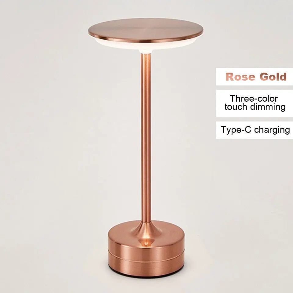 LED Table Lamp With Touch Sensor USB Rechargeable Night Light