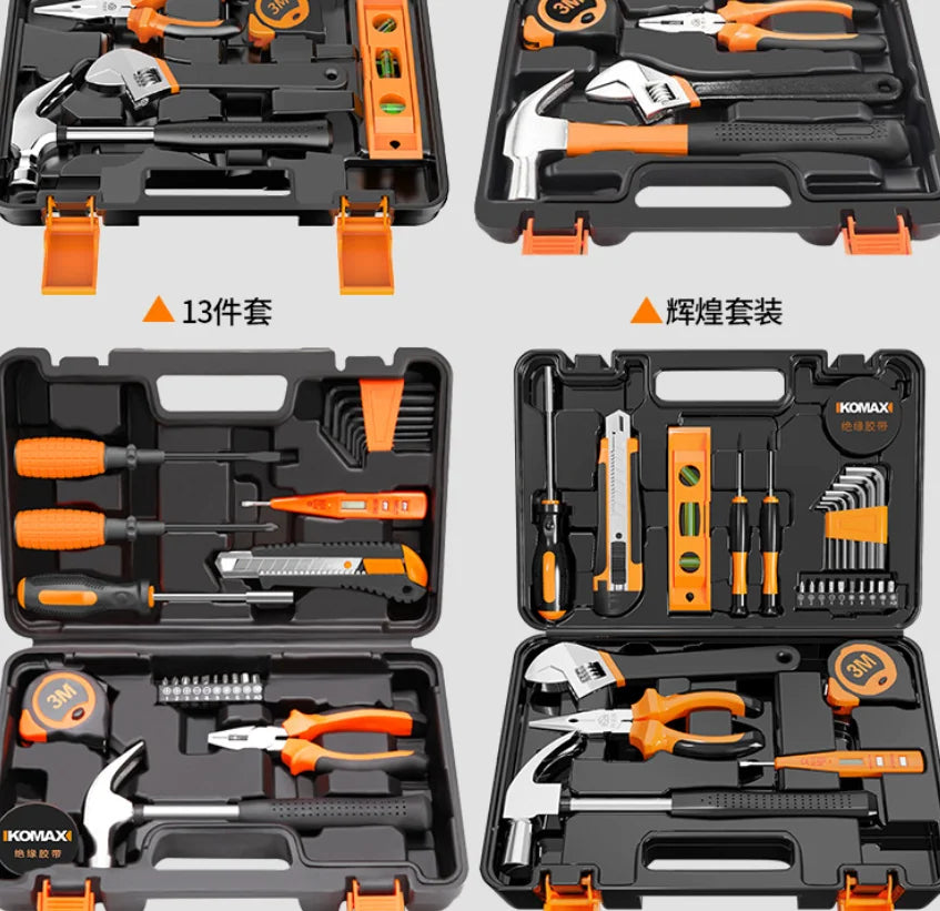 Home Tool Set With Storage Box DIY Tools Kit