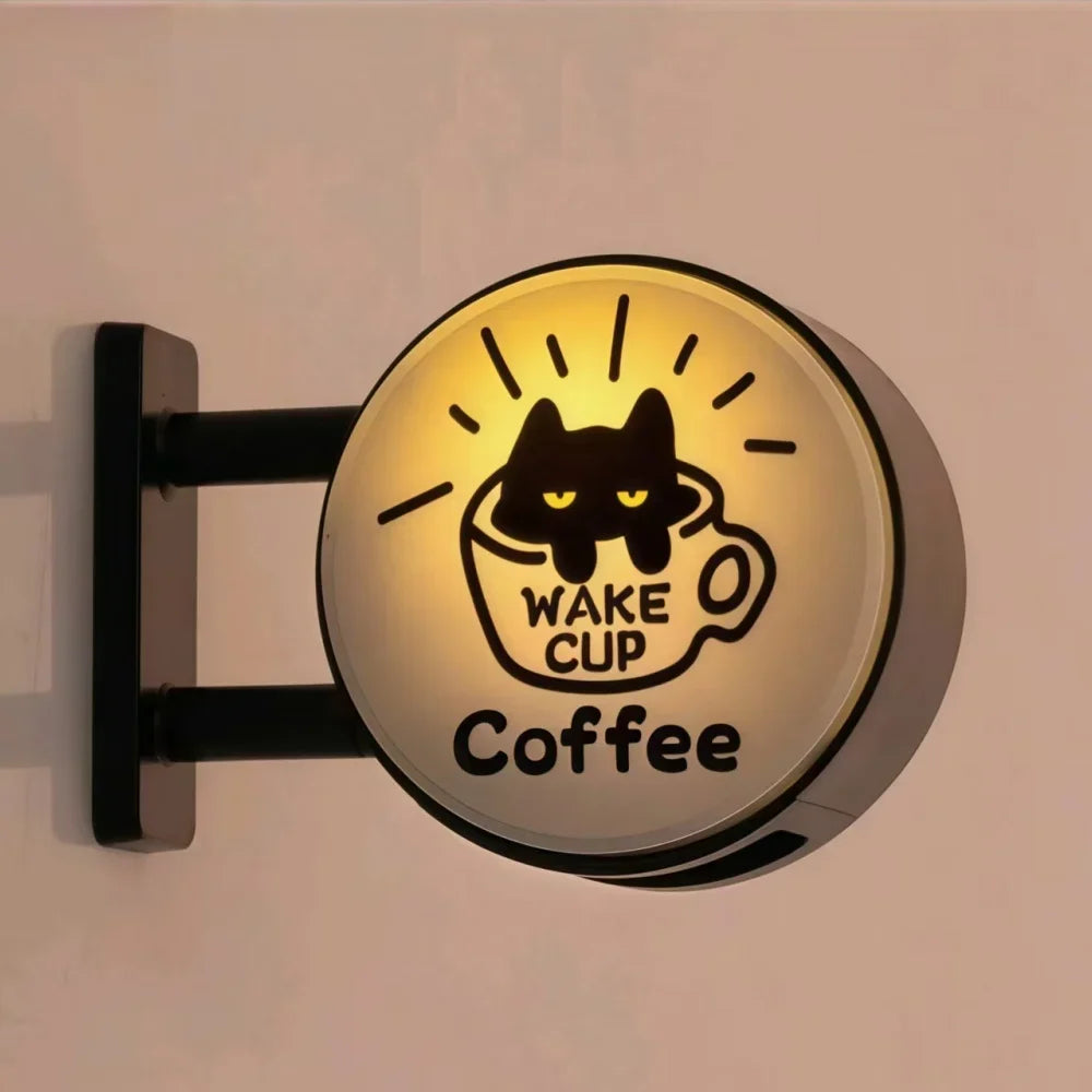 Retro Coffee Corner Light Sign Fridge Magnet For Home Decor And Kitchen Vibe Brightens Your Fridge-A