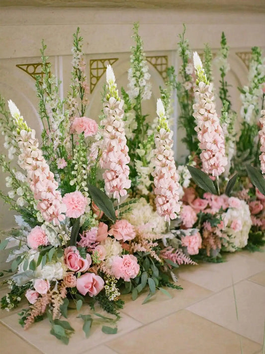 Silky Delphinium Hyacinth Floral Decor For Wedding Centerpieces