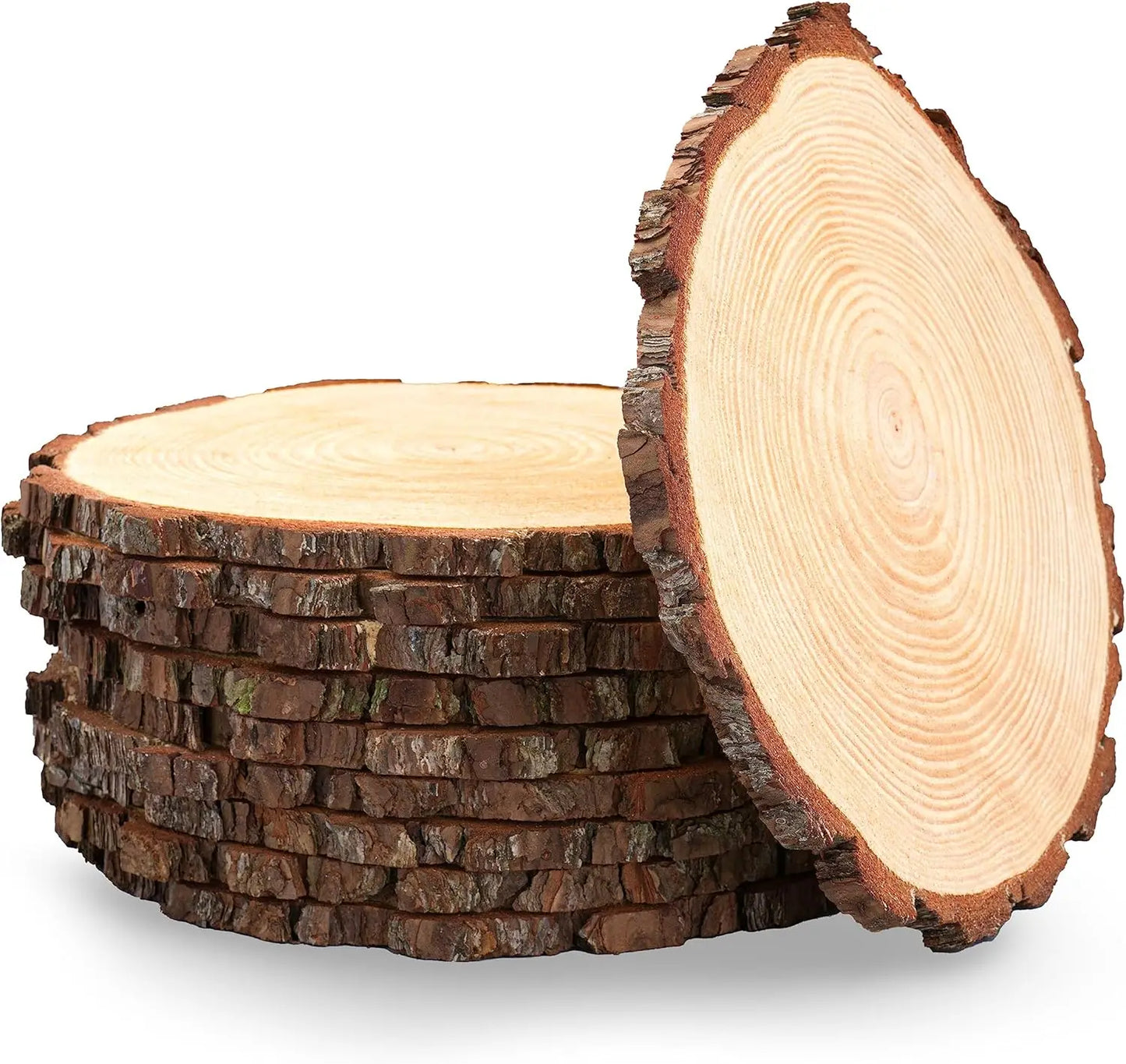 Set of 12 Unfinished Wood Slices for Elegant Centerpieces Rustic Wedding Decor Essentials, Wood Art-A