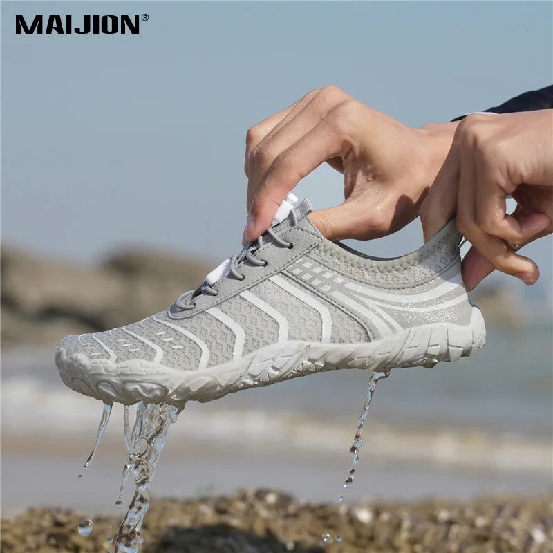 MAIJION Aqua Water Shoes Barefoot Beach Shoes For Men And Women Quick Dry Lightweight Non Slip Rubber Outsole-A